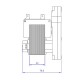 Motor z votlo gredjo Mellor KB1008 5RPM za peč na pelete Cadel, Deville, Eurofiamma, Eurostek, Italiana Camini, Karmek One, Zibro, Puros, Qlima, Italflame, Bestfire, TMC, MG idr. | Motorni reduktorji | Deli peči na pelete |