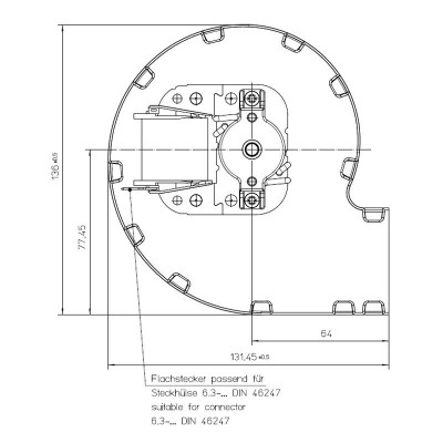 Centrifugalni ventilator EBM za peči na pelete  Eva Calor, Prisma in drugi, pretok 95 m³/h - Ventilatorji in puhala za peči na pelete
