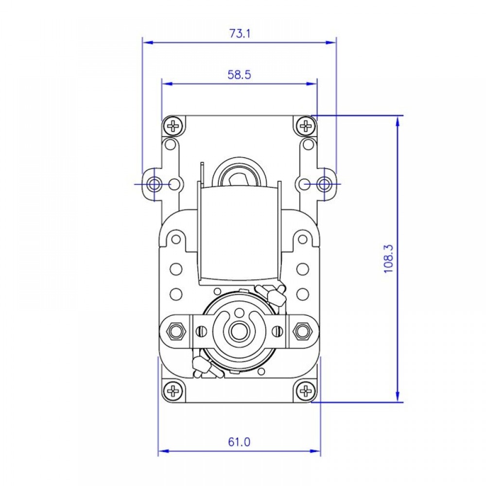 Motor z votlo gredjo Mellor KB1004, 5RPM za peč na pelete Karmek One, Eurostek idr. | Motorni reduktorji | Deli peči na pelete |
