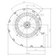Centrifugalni ventilator EBM za peči na pelete Ecoteck, Edilkamin, Ravelli in druge, pretok 140 m³/h | Ventilatorji in puhala | Deli peči na pelete |