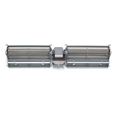 Dvojni prečni ventilator Fergas za peči na pelete Cadel, Ravelli, Edilkamin in drugi, s Ø60 mm, pretok 168 m³/h, 360 mm - Ventilatorji in puhala za peči na pelete