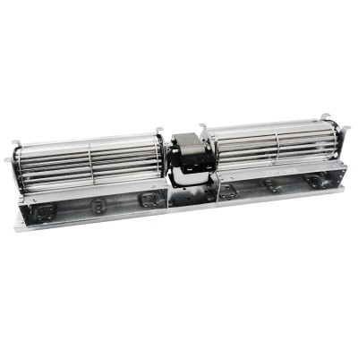 Dvojni prečni ventilator za peči na pelete Cadel, Ravelli, Edilkamin in drugi, s Ø60 mm, pretok 168 m³/h - Ventilatorji in puhala za peči na pelete