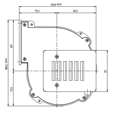 Centrifugalni ventilator Fergas za peči na pelete Sicalor, Prisma in drugi, pretok 220 m³/h - Ventilatorji in puhala za peči na pelete