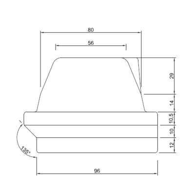 Litoželezni gorilnik za peč na pelete Karmek One, Moretti Design, 165 x 106 mm - Rezervni deli za peči na pelete