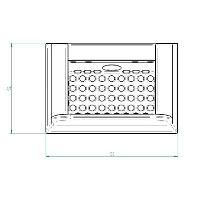 Litoželezni gorilnik za peč na pelete Kalon, 136 x 92 mm - Rezervni deli za peči na pelete