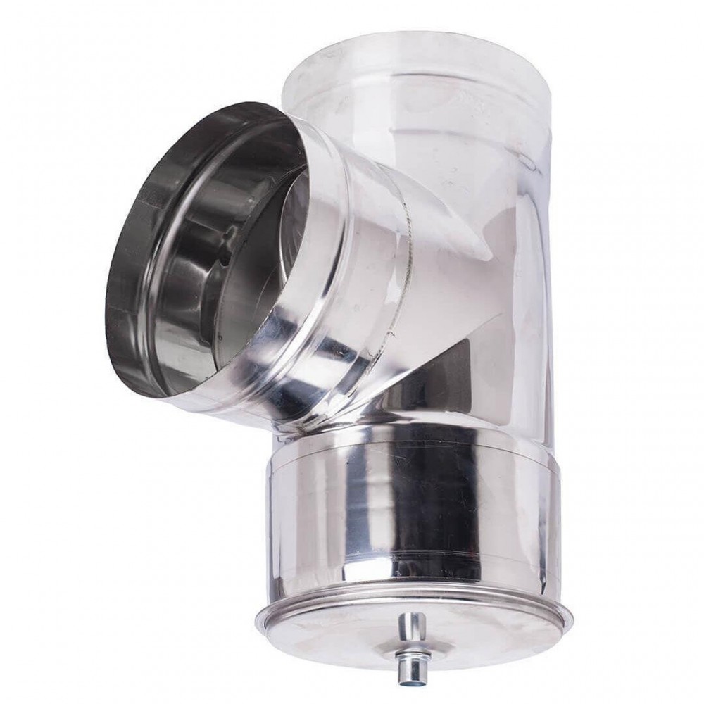 Dimniški set za peč na pelete, nerjaveče jeklo AISI 304, 80-130 mm - 80-150 mm | Dimniški kompleti | Dimniki |