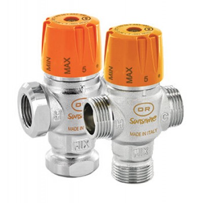 Adjustable thermostatic mixing valve, Solar model - Primerjava izdelkov