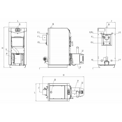 Kotel na pelete BURNiT WBS AC Pellet 17 Active 20 - Pell 25, 20kW - Kotli na pelete (kompleti)