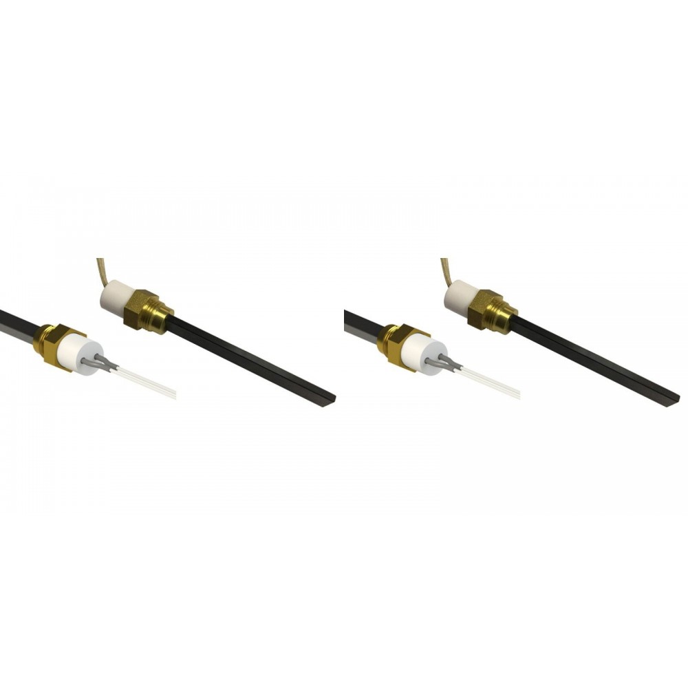 Nizkonapetostno Vžigalna tuljava za peči na pelete Eco Spar, BURNiT, Adler, AMG, Ecoteck in drugi, skupna dolžina 126mm, 120W do 24V - x2 | Vžigalne naprave za peči na pelete | Rezervni deli za peči na pelete |