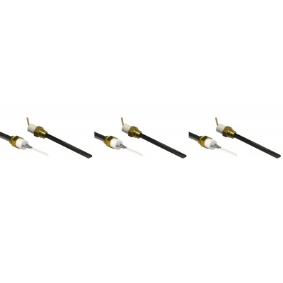Vžigalna tuljava s črnim kvarčnim kristalom za peči na pelete Karmek One, Balkan Energy, La Nordica in druge, skupna dolžina 126mm, 300W - x3 - Akcija!