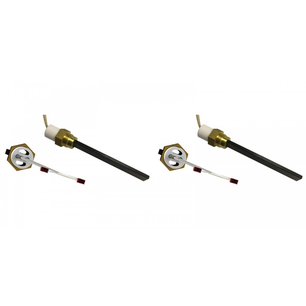 Vžigalna tuljava s črnim kvarčnim kristalom za peči na pelete Eco Spar, BURNiT, Whitfield, Lennox in drugi, skupna dolžina 123 mm, 400 W - x2