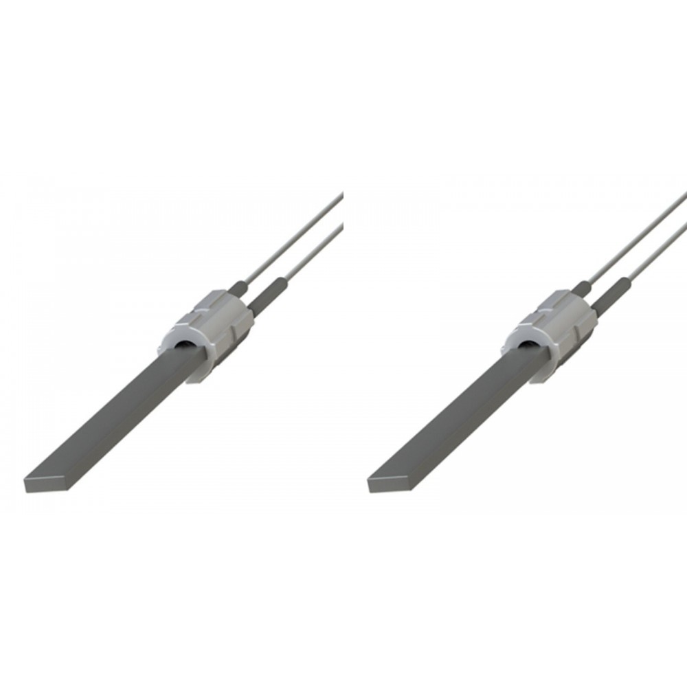 Vžigalna tuljava s črnim kvarčnim kristalom za peči na pelete Edilkamin, Thermorossi in drugi, skupna dolžina 122mm, 400W - x2 | Vžigalne naprave za peči na pelete | Rezervni deli za peči na pelete |