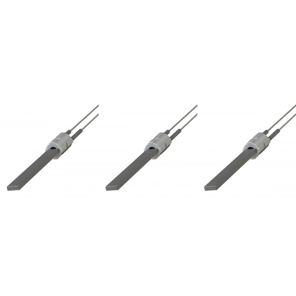 Vžigalna tuljava s črnim kvarčnim kristalom za peči na pelete Edilkamin, Thermorossi in drugi, skupna dolžina 122mm, 400W - x3 | Vžigalne naprave za peči na pelete | Rezervni deli za peči na pelete |