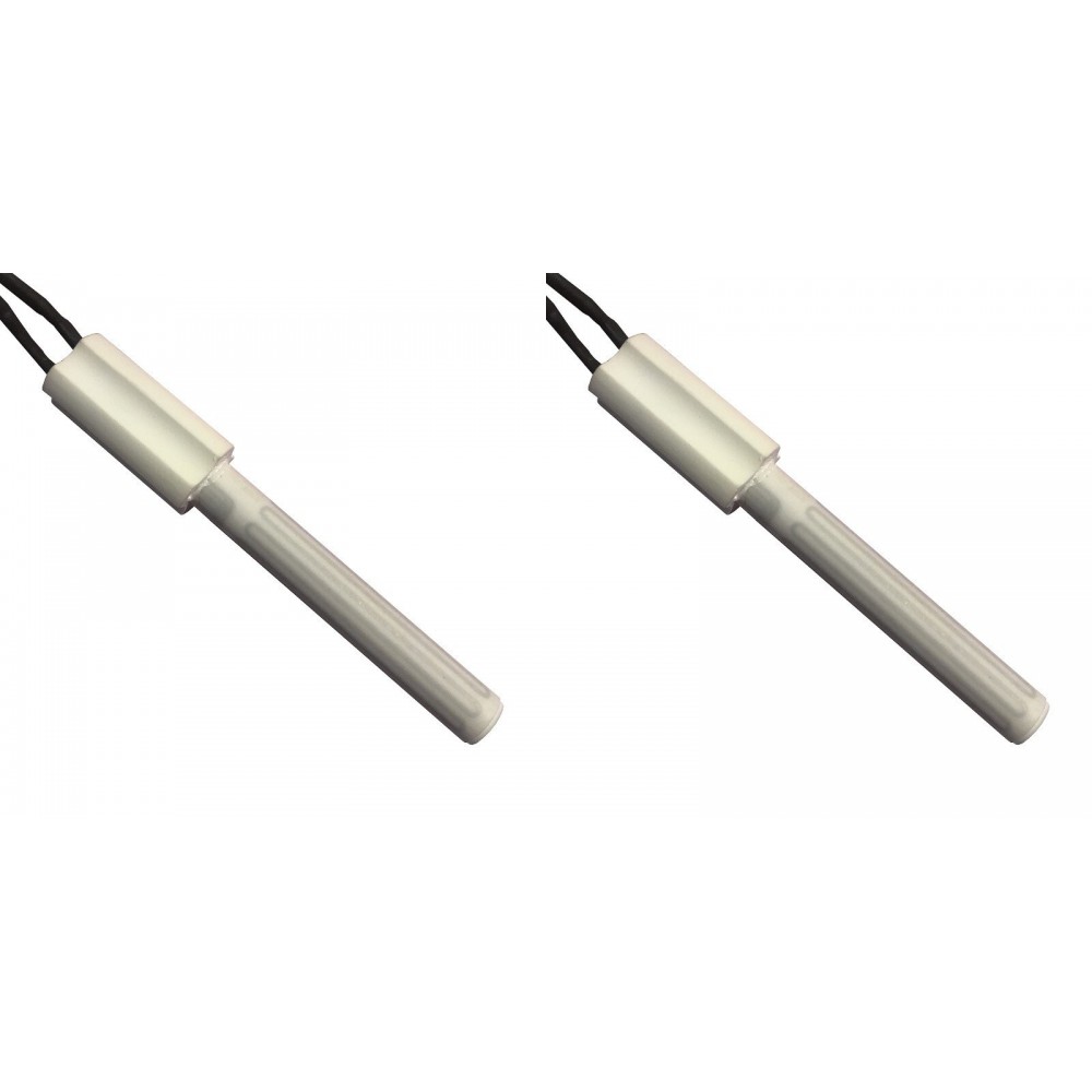 Keramično Vžigalna tuljava za peči na pelete Eco Spar, BURNiT, Ashley, Adler, AMG, Piazzetta in drugi, skupna dolžina 102mm, 250W - x2 | Vžigalne naprave za peči na pelete | Rezervni deli za peči na pelete |